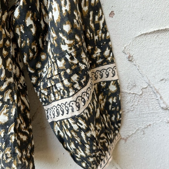 Cleobella Alicia Blouse in Black Leop - Picture 9 of 9